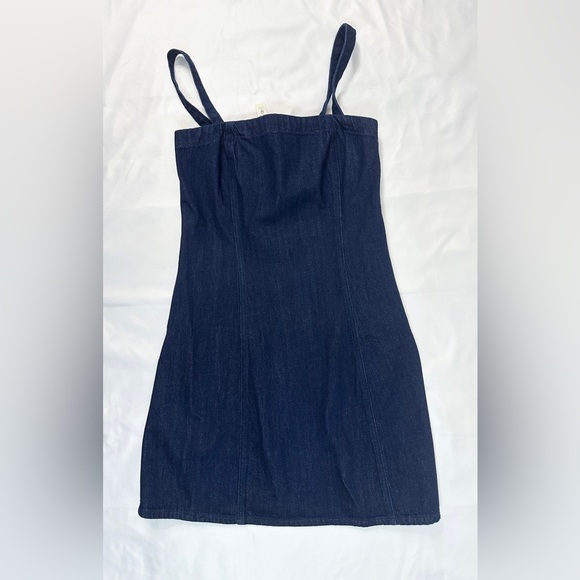 NWT Madewell Denim Strapless Mini Dress - Maytown Wash - 4 - Picture 7 of 13